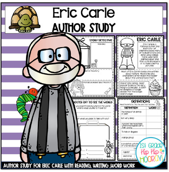 Preview of Author Study With Eric Carle Including Literacy Activities and Crafts