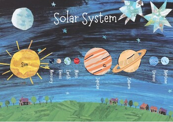 Preview of Eric Carle Theme Solar System Poster