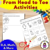 From Head to Toe Book by Eric Carle | Book Companion Activities