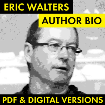 Preview of Eric Walters Author Study Worksheet, Biography Activity, PDF & Google Drive CCSS