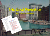 Erie Canal Worksheet (Great Reading)
