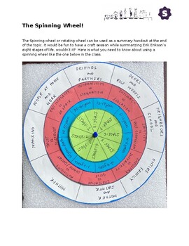 Preview of Erikson's Paper Wheel Spinner - Sprouts Learning Materials