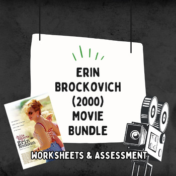 Preview of Erin Brockovich (2000) Movie Bundle (Worksheet & Multiple Choice Assessment)