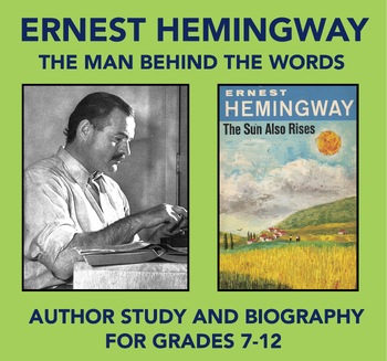 Preview of Ernest Hemingway: Author Study and Biography