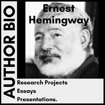 Preview of Ernest Hemingway - Research Worksheet / Organizer - NO PREP - EASEL