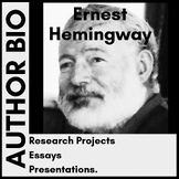 Ernest Hemingway - Research Worksheet / Organizer - NO PRE