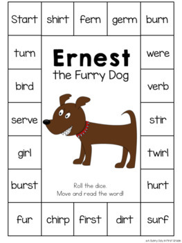 grade free language 1 worksheets for Dog the ir & craft!} pack Ernest {er, activity ur, TpT Furry