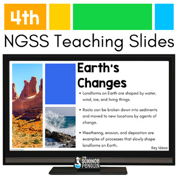 Preview of Weathering, Erosion, and Deposition Teaching Slides | 4th Grade NGSS Earth