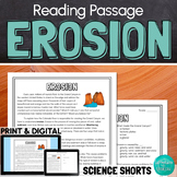 Erosion Reading Comprehension Passage PRINT and DIGITAL