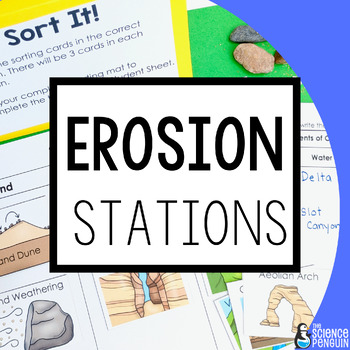 Preview of Weathering, Erosion, and Deposition Science Stations | 4th Grade 5th Grade Earth