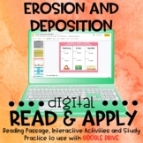 Erosion and Deposition DIGITAL Read and Apply
