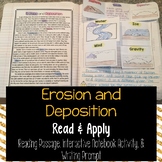Erosion and Deposition Read and Apply (NGSS MS-ESS2-1)