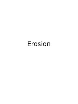 Preview of Erosion and Glaciars: PowerPoint Presentation