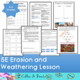 Erosion and Weathering 5E Lesson with Printables & Activities