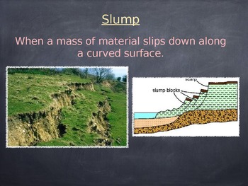 gravity erosion slump
