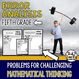 Error Analysis 5th Grade Math