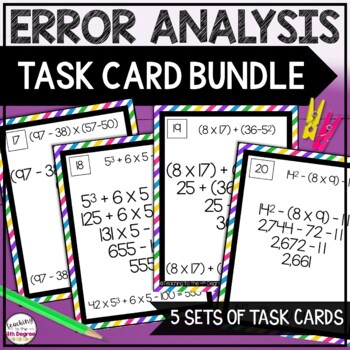 Preview of Error Analysis Math Bundle