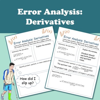 Preview of Error Analysis: Derivatives- Product, Quotient, and Chain Rules