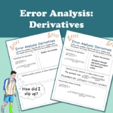 Error Analysis: Derivatives- Product, Quotient, and Chain Rules