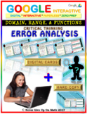 Error Analysis - Domain, Range, & Functions (Google Intera