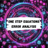 Error Analysis: Equations