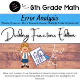 Error Analysis- Find the Error: Dividing Fractions- Distan