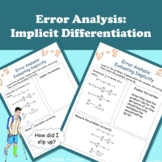 Error Analysis: Implicit Differentiation