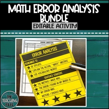 Preview of Error Analysis Math Bundle