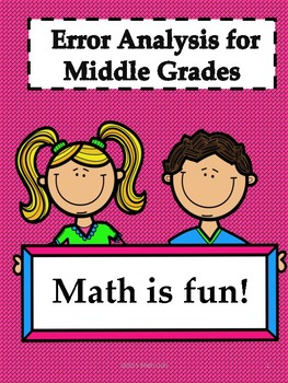 Preview of Error Analysis-Middle School Math Bundle (70 Pages)
