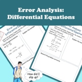 Error Analysis - Solving Differential Equations Using Sepa