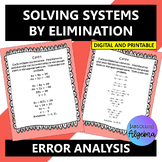 Solving Systems by Elimination Error Analysis with Google 