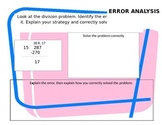 Error Analysis Template