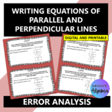 Writing Parallel Perpendicular Equations Error Analysis Go