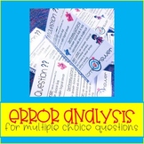 Error Analysis for Multiple Choice Questions