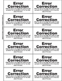 Error Correction Card Game