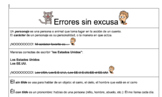 Errores sin excusa