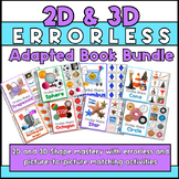 Errorless 2D & 3D Shape Adapted Book Bundle for Special Education