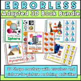 Errorless 3D Shape Adapted Book Bundle for Special Education 
