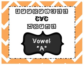Preview of Errorless Task Cards [CVC Words: Vowel A]