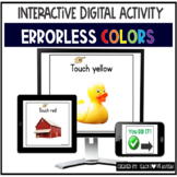 Errorless Color Digital Task Cards | Identify Color Boom Cards