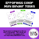 Errorless Color Mini Binder Tasks