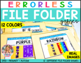 Errorless Colors File Folder Games {12 different file fold