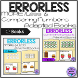 Errorless Comparing Numbers More & Less Food Adapted Books