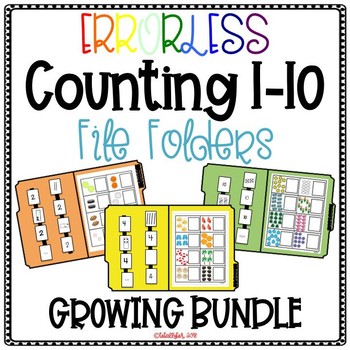 Preview of Errorless Counting File Folders for Special Education - Bundle