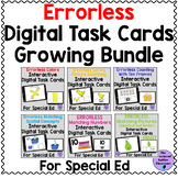 Errorless Digital Basic Skills Task Card Bundle Special Ed