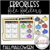 Errorless File Folder Activities- Fall/Halloween