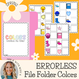 Errorless File Folder Color Matching Spring Activities Spe
