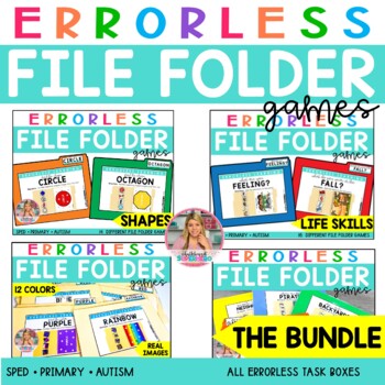 Preview of Errorless File Folder Games Mega Bundle {104 file folder games}