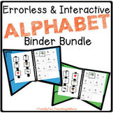 Errorless Interactive Alphabet Binders for Special Education