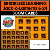 Errorless Learning BOOM CARDS Jack-o-Lantern 6-24